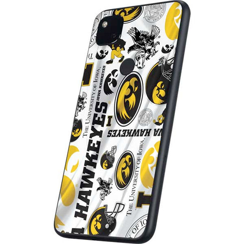 University of Iowa Hawkeyes Pattern Google Pixel 4a Skin
